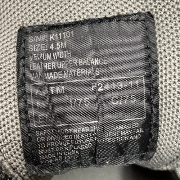 HYTEST EH Steel Toe athletic work safety shoe K11101 size 4.5M medium width - Picture 5 of 14